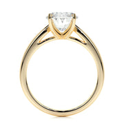 2.0 CT Oval Solitaire CVD G/VS2 Diamond Engagement Ring - Barbara Maison 
