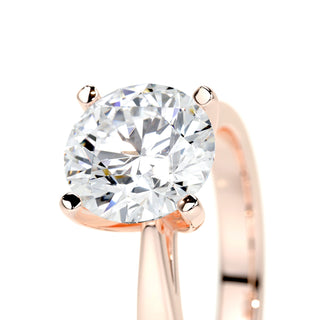 2.0 CT Round Solitaire CVD H/VS2 Diamond Engagement Ring - Barbara Maison 