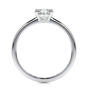 1.0 CT Oval Solitaire CVD E/VS2 Diamond Engagement Ring - Barbara Maison 