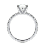 1.0 CT Princess Solitaire CVD D/VS1 Diamond Engagement Ring - Barbara Maison 