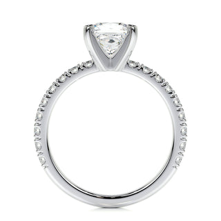 1.0 CT Princess Solitaire CVD D/VS1 Diamond Engagement Ring - Barbara Maison 