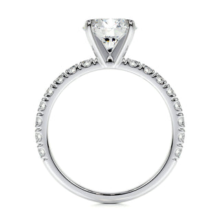 1.50 CT Round Solitaire CVD F/VS1 Diamond Engagement Ring - Barbara Maison 