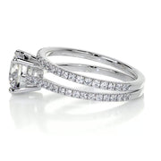 2.0 CT Round Solitaire CVD F/VS2 Diamond Engagement Ring - Barbara Maison 