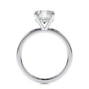 2.0 CT Round Hidden Halo CVD D/VS1 Diamond Engagement Ring - Barbara Maison 