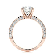 2.0 CT Round Solitaire CVD E/VS2 Diamond Engagement Ring - Barbara Maison 