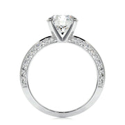 2.0 CT Round Solitaire CVD E/VS2 Diamond Engagement Ring - Barbara Maison 