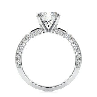 2.0 CT Round Solitaire CVD E/VS2 Diamond Engagement Ring - Barbara Maison 