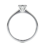1.0 CT Marquise Solitaire CVD F/VS2 Diamond Engagement Ring - Barbara Maison 