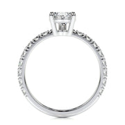 1.50 CT Pear Solitaire CVD G/VS2 Diamond Engagement Ring - Barbara Maison 