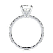 2.0 CT Radiant Solitaire CVD F/VS2 Diamond Engagement Ring - Barbara Maison 