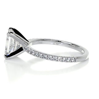 2.0 CT Radiant Solitaire CVD F/VS2 Diamond Engagement Ring - Barbara Maison 