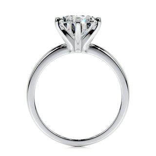 1.0 CT Pear Solitaire CVD F/VS2 Diamond Engagement Ring - Barbara Maison 