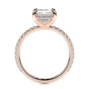 2.0 CT Radiant Hidden Halo CVD E/VS2 Diamond Engagement Ring - Barbara Maison 