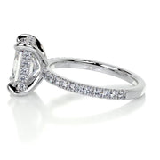 2.0 CT Radiant Hidden Halo CVD E/VS2 Diamond Engagement Ring - Barbara Maison 