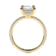 2.0 CT Radiant Hidden Halo CVD E/VS2 Diamond Engagement Ring - Barbara Maison 