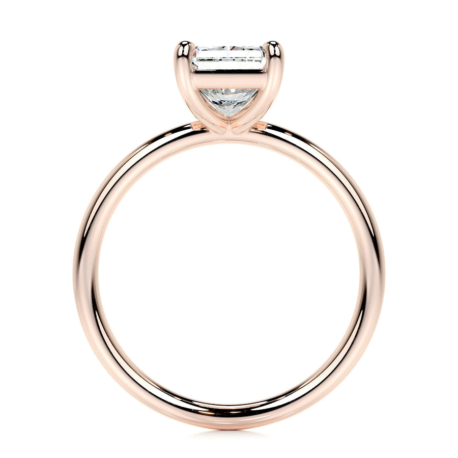 2.0 CT Radiant Solitaire CVD E/VS2 Diamond Engagement Ring - Barbara Maison 