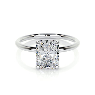 2.0 CT Radiant Solitaire CVD E/VS2 Diamond Engagement Ring - Barbara Maison 