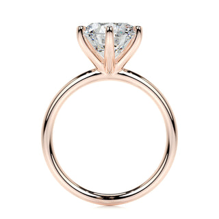 2.0 CT Round Solitaire CVD E/VS2 Diamond Engagement Ring - Barbara Maison 