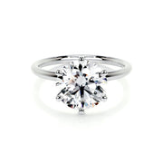 2.0 CT Round Solitaire CVD E/VS2 Diamond Engagement Ring - Barbara Maison 