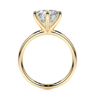 2.0 CT Round Solitaire CVD E/VS2 Diamond Engagement Ring - Barbara Maison 