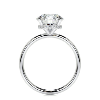 2.0 CT Pear Hidden Halo CVD E/VS2 Diamond Engagement Ring - Barbara Maison 