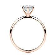 1.0 CT Round Solitaire CVD E/VS2 Diamond Engagement Ring - Barbara Maison 