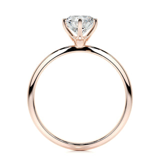 1.0 CT Round Solitaire CVD E/VS2 Diamond Engagement Ring - Barbara Maison 