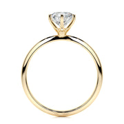 1.0 CT Round Solitaire CVD E/VS2 Diamond Engagement Ring - Barbara Maison 