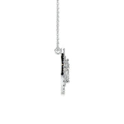 1.0 CT Pear Double Halo CVD F/VS Diamond Necklace - Barbara Maison 