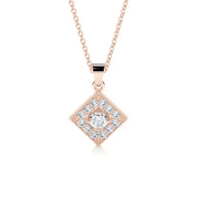 0.25 CT Round CVD F/VS Diamond Necklace - Barbara Maison 