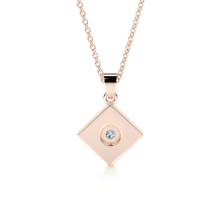 0.25 CT Round CVD F/VS Diamond Necklace - Barbara Maison 