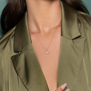 0.25 CT Round CVD F/VS Diamond Necklace - Barbara Maison 