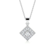 0.25 CT Round CVD F/VS Diamond Necklace - Barbara Maison 