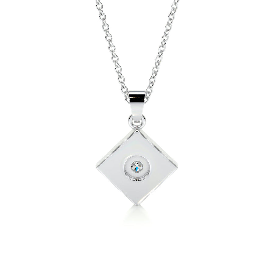 0.25 CT Round CVD F/VS Diamond Necklace - Barbara Maison 