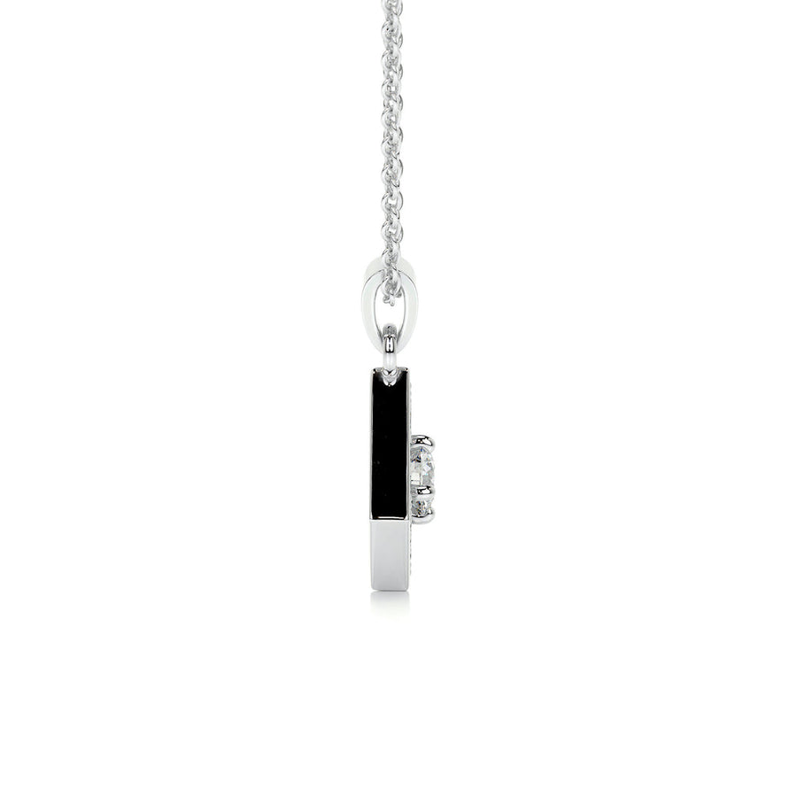 0.25 CT Round CVD F/VS Diamond Necklace - Barbara Maison 