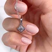 0.25 CT Round CVD F/VS Diamond Necklace - Barbara Maison 