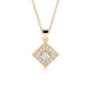 0.25 CT Round CVD F/VS Diamond Necklace - Barbara Maison 