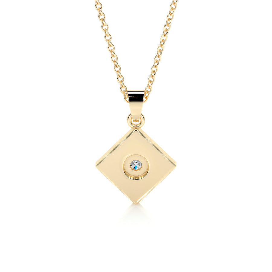 0.25 CT Round CVD F/VS Diamond Necklace - Barbara Maison 