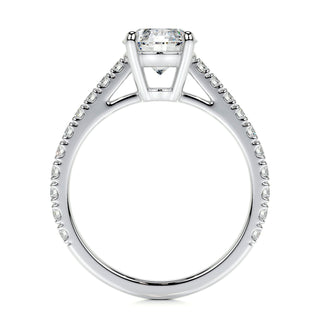 0.80 CT Round Solitaire CVD E/VS2 Diamond Engagement Ring - Barbara Maison 