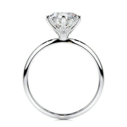 2.50 CT Round Solitaire CVD G/SI1 Diamond Engagement Ring - Barbara Maison 