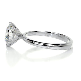 2.50 CT Round Solitaire CVD G/SI1 Diamond Engagement Ring - Barbara Maison 