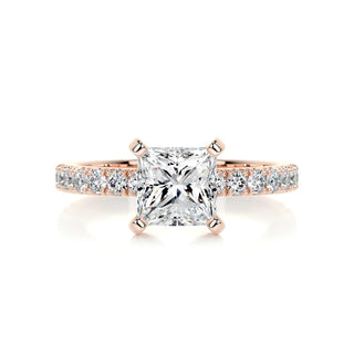 1.50 CT Princess Solitaire CVD G/VS2 Diamond Engagement Ring - Barbara Maison 