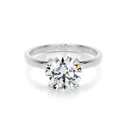 2.0 CT Round Solitaire CVD E/VS2 Diamond Engagement Ring - Barbara Maison 