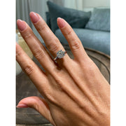 2.0 CT Round Solitaire CVD E/VS2 Diamond Engagement Ring - Barbara Maison 