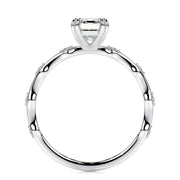 1.50 CT Emerald Solitaire CVD E/VS1 Diamond Engagement Ring - Barbara Maison 