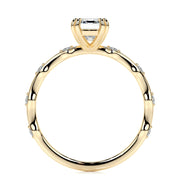 1.50 CT Emerald Solitaire CVD E/VS1 Diamond Engagement Ring - Barbara Maison 