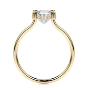 3.0 CT Oval Hidden Halo CVD E/SI1 Diamond Engagement Ring - Barbara Maison 