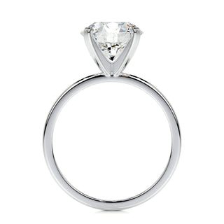 3.0 CT Princess Solitaire CVD F/VS2 Diamond Engagement Ring - Barbara Maison 