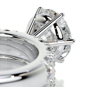 3.0 CT Round Solitaire CVD F/VS Diamond Bridal Set - Barbara Maison 