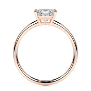 2.0 CT Oval Solitaire CVD E/VS2 Diamond Engagement Ring - Barbara Maison 